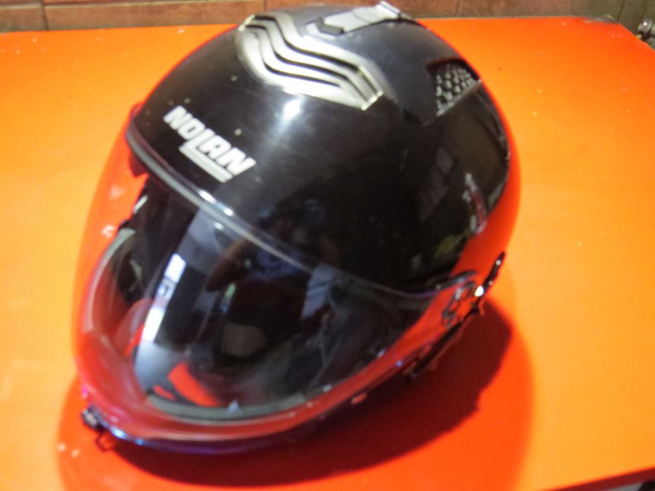 kask Nolan n-com N43air  Cruiser Chopper Harley pod n-com okulary