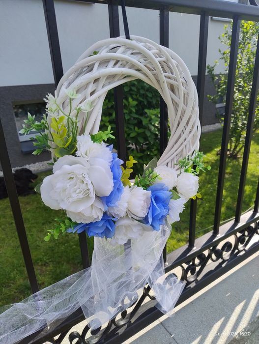 Wianki na bramę, ślubne, dekoracje weselne