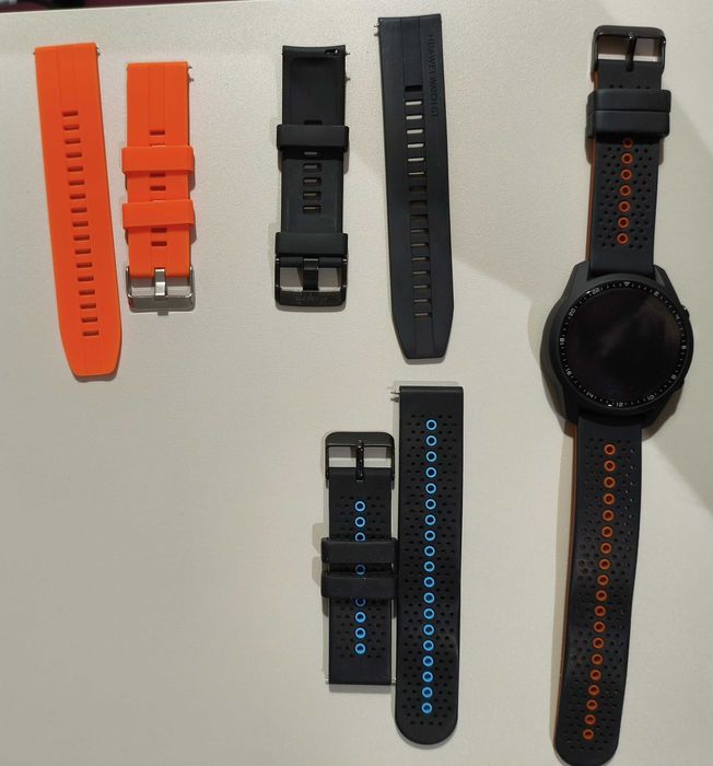 Huawei Watch GT2 46mm (como novo) + 3 braceletes + 3 capas protetoras