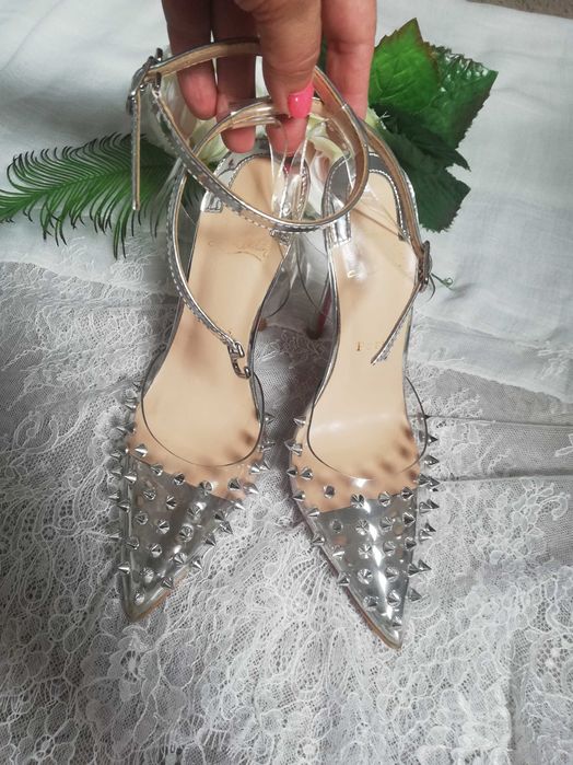 Ch. Louboutin Przezroczyste Szpilki ćwieki   rozm. 35