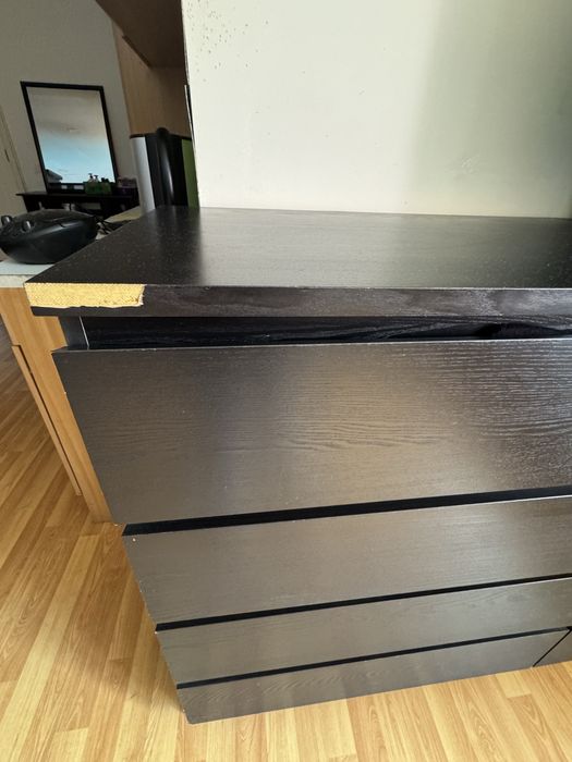 Cómodas IKEA MALM – Preto/Castanho