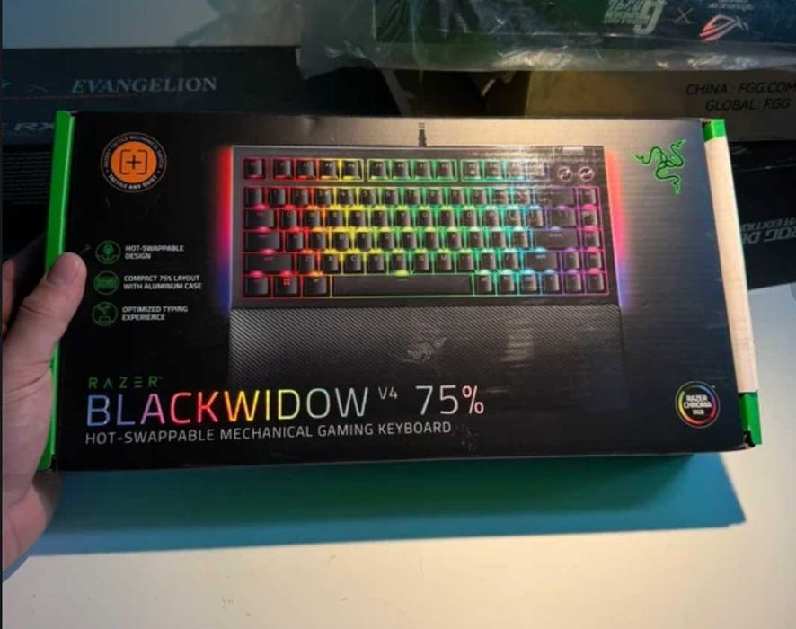 Razer BlackWidow V4 75% Orange Tactile Mechaniczna Klawiatura