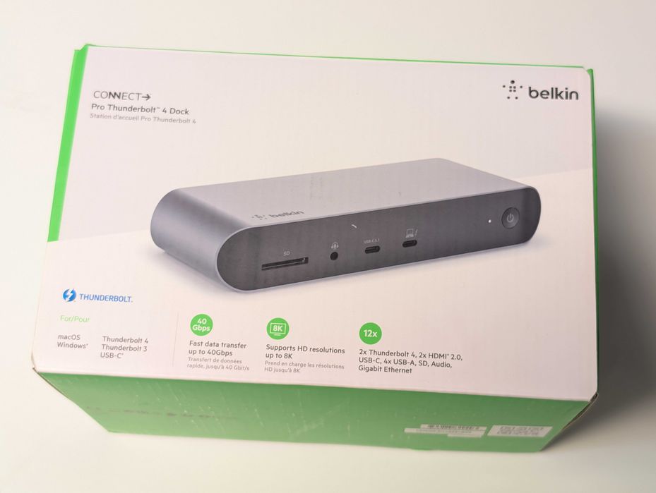 Belkin Thunderbolt 4 Dock Pro - Win&Mac Docking Station