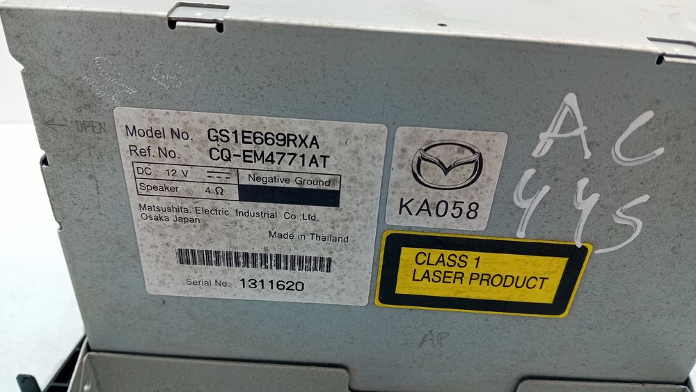 Rádio / auto-rádio MAZDA 6 Sedan (GH)