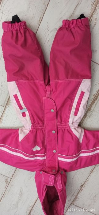 Zimowy ciepły kombinezon zimowy 2w1 z podpinką 2lata dziewczynka 92