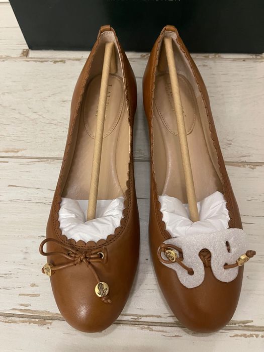 Ralph Lauren Giennie super soft leather. Балетки из мягкой кожи р 37,5