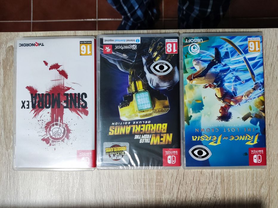 Nintendo switch v1 completa+ 3 jogos