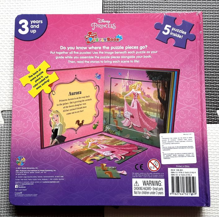 Disney Princess My First Puzzle Book książka z puzzlami po angielsku