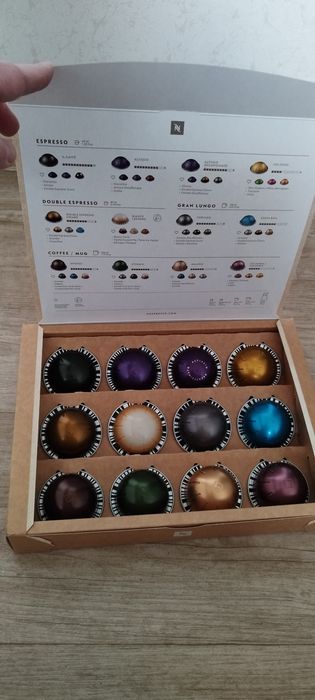 Упаковка с тестовыми капсулами Nespresso