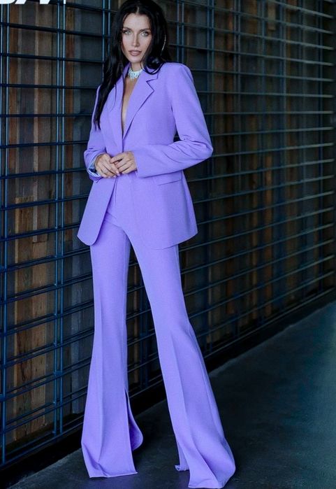 Лавандовий брючний костюм Boohoo