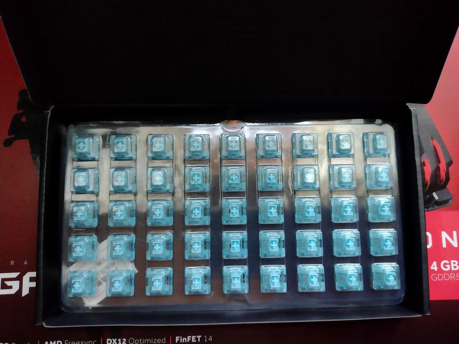 Switche Akko Cream Blue V3 Pro 45szt przełączniki do klawiatury custom