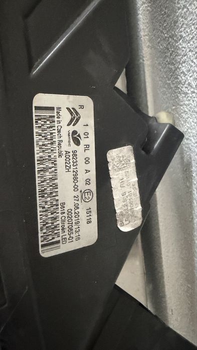 Farol diurno citroen c3 direito 2016/2020