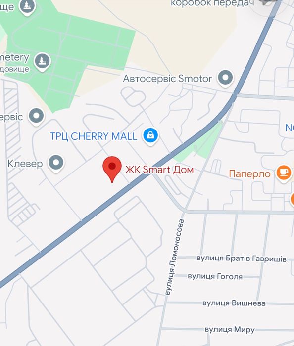 Без % Продаж смарт-квартири у Вишневому, ЖК «Смарт Оселі», вул. Київська, 2-М. Під комерцію чи інвестиції.