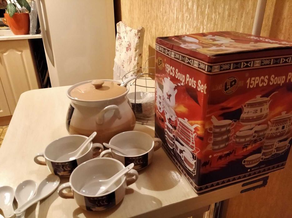 Керамический суповой набор.