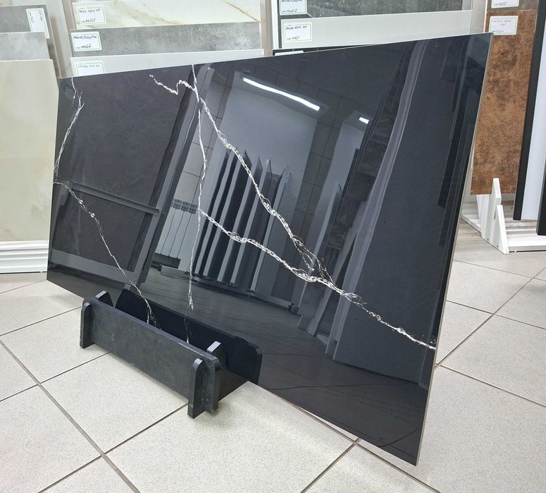 Czarny gres polerowany Spider Black 60x120 Gat I | IDEALNY DO KUCHNI