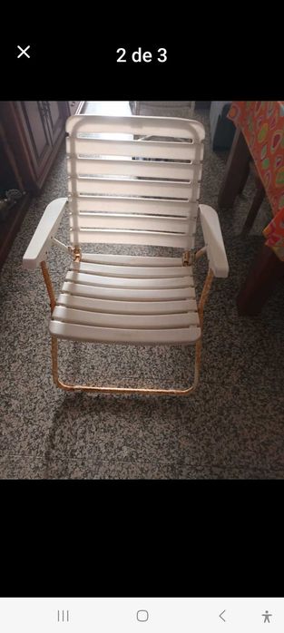 Cadeiras plástico com ferro