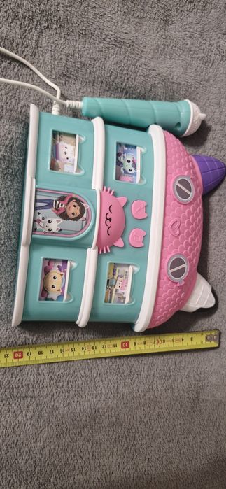 BoomBox Głośnik Mikrofon Karaoke 2w1 Koci Domek Gabi.