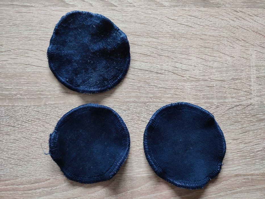 Wielorazowe płatki kosmetyczne waciki do demakijażu komplet 3 sztuk