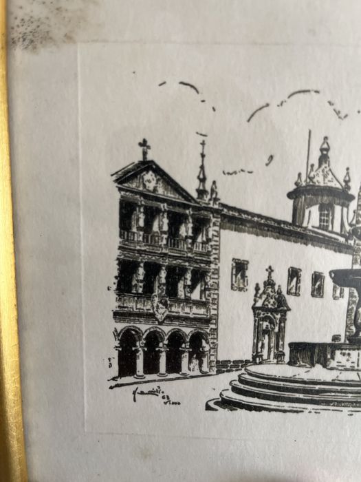 Gravura antiga Viana do Castelo