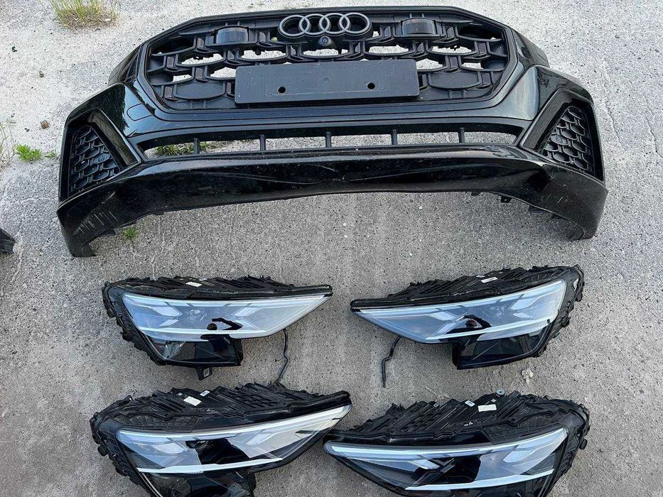 Бампер Audi Q8 4m8 Решітка Ауді Ку8 Фари Лазер Фара Фонарі 4м8 Радар