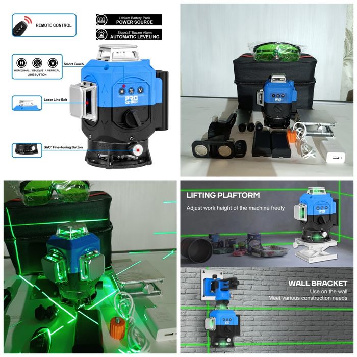 Лазерный уровень PROstormer. Лазерний рівень простормер. Нивелір