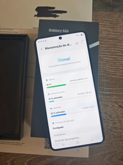 Samsung S26 5G 6.3" 12GB/256GB Preto Novo(Nunca Usado) C/Garantia Aceito Retomas