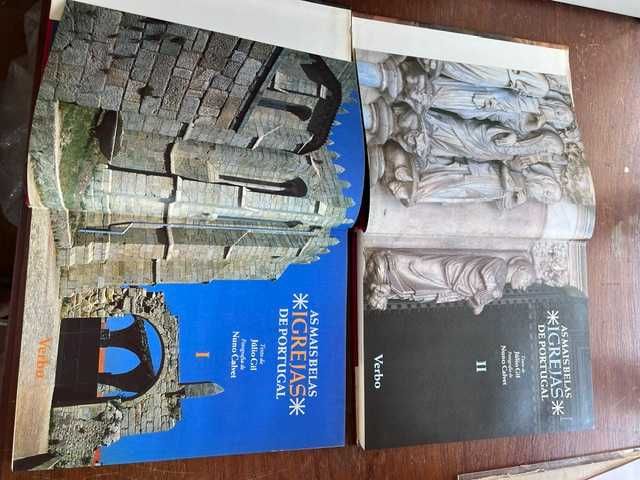 Lote 5 Livros sobre Património de Portugal (Castelos, Igrejas e Maravilhas)