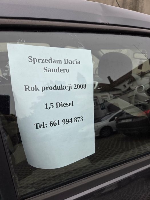 Dacia Sandero 1.5 diesel 2008 rok