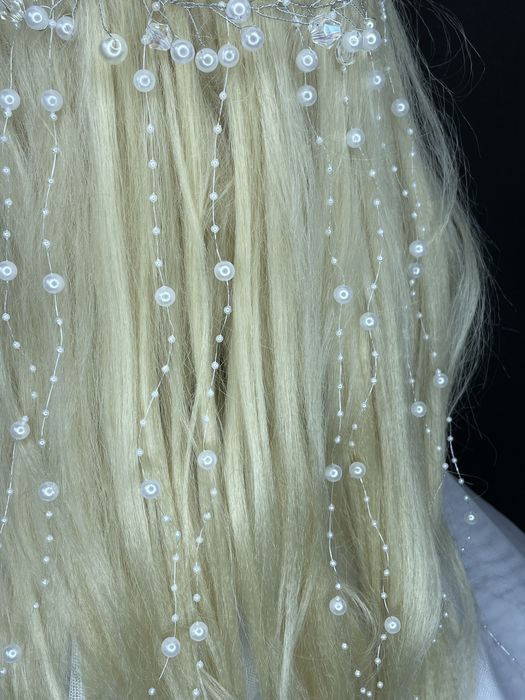 Вінок віночок зачіску прикраса волося украшение голову перлин гілочка