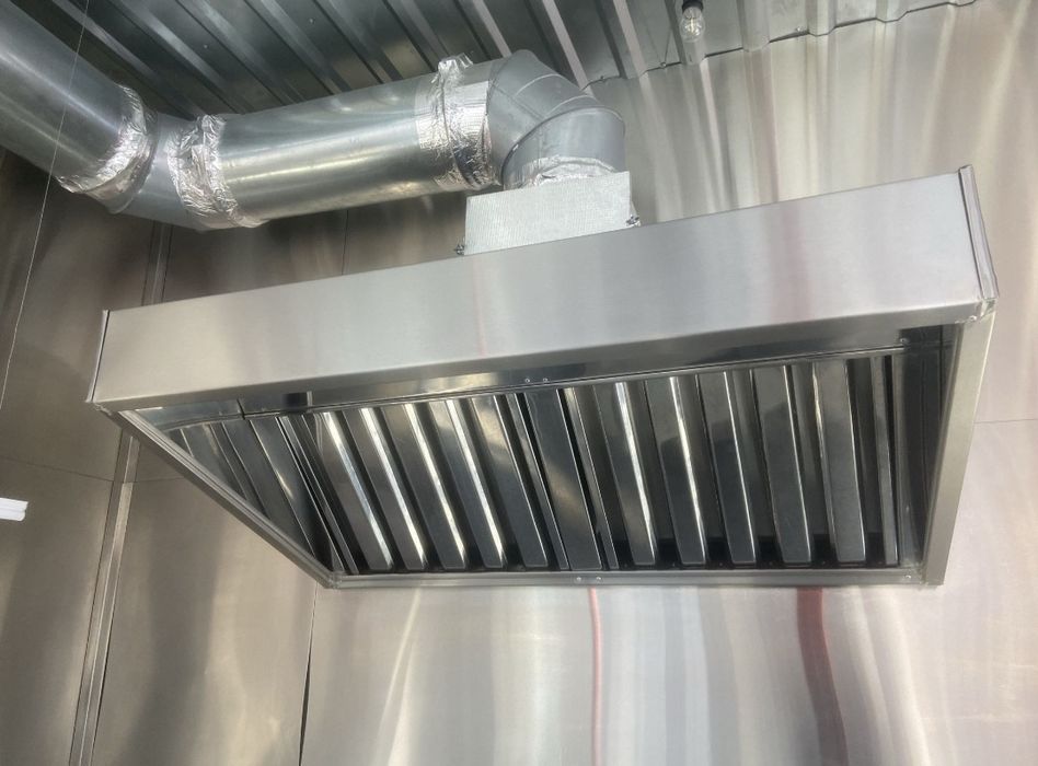 Витяжний зонт вытяжка з мотором нержавійка