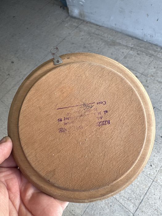 Prato decorativo em madeira