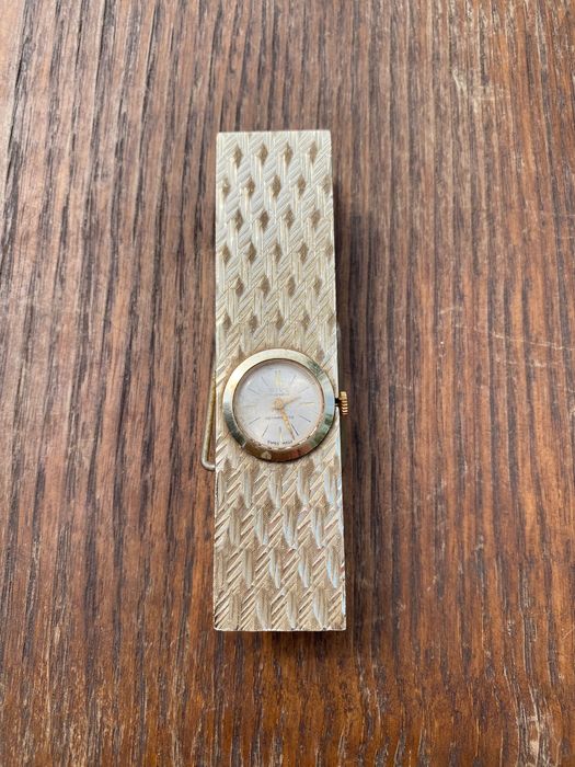 Relógio Mola  Suíço Rivo Corda 10 cm Art Déco Anos 50