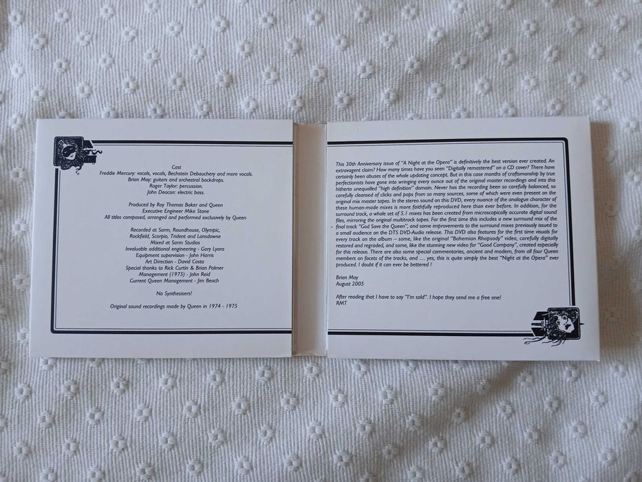 Queen – A Night At The Opera - CD+DVD