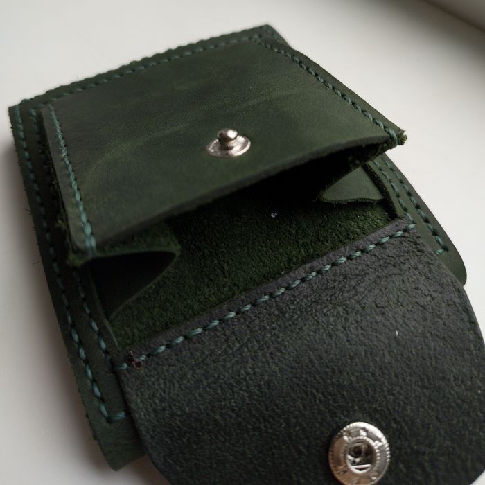 Шкіряний гаманець, затискач, зажим, кошелек. Ручна робота . Гарантія