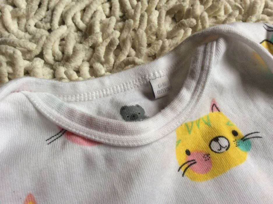 Человечек с котами BleeZoo на 6-9 мес