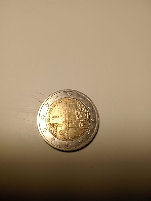 Moedas 2€ e 1€ raras