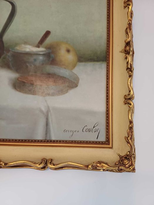 Quadro Antigo, de parede e com Moldura em Dourado