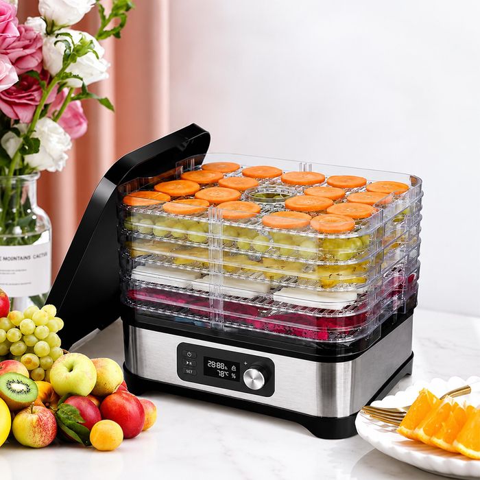 Suszarka do Grzybów Owoców Warzyw Ziół 400W 5 Sit Timer LCD Termoobieg