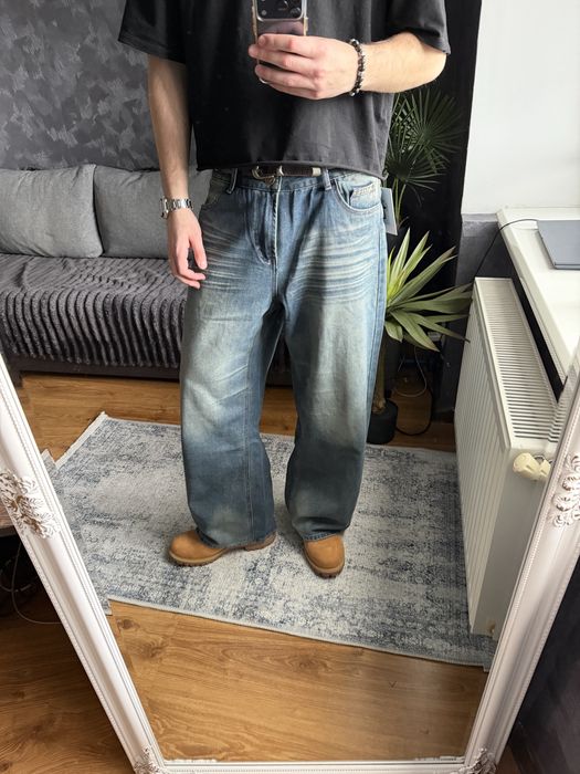 Archive bootcut jeans Джинси широкі сині Wide Leg Baggy Opium Jaded Y2k Sk8 Голубые джинсы буткат фларед flared syraight прямі прямые вошед