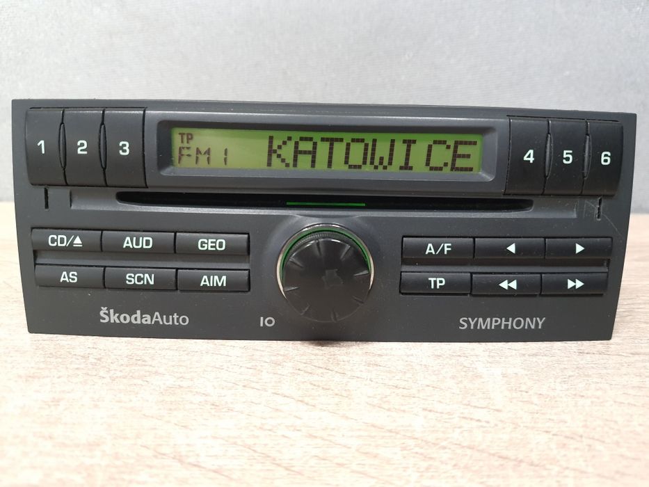 Radio samochodowe Skoda Symphony CD z kodem / Fabia MK1 Zadbane, odtwarzacz Fabryczny