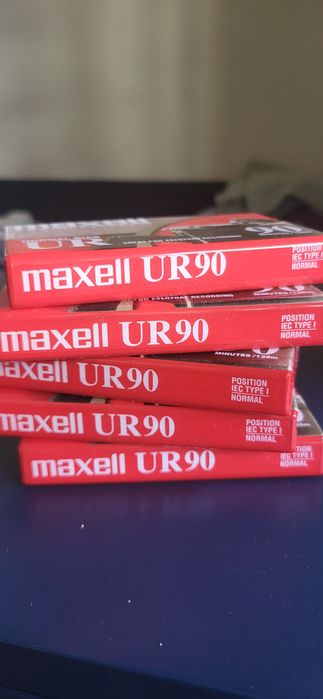 5 Cassetes de áudio Maxel 90 minutos