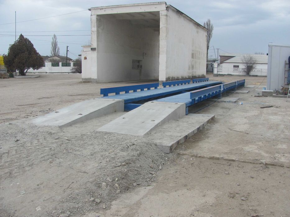 Установка автомобильных весов без литья фундамента, весы автомобильные