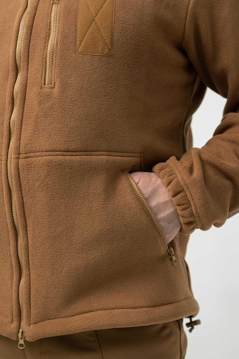 Тактична флісова кофта Військова чоловіча фліска Койот 44-60р Military