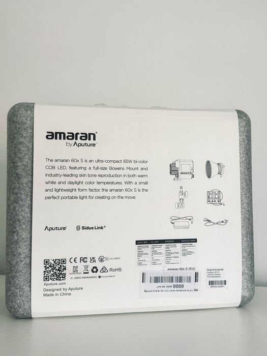 Прожектор Постійне Студійне світло освітлення Amaran 60x S Aputure