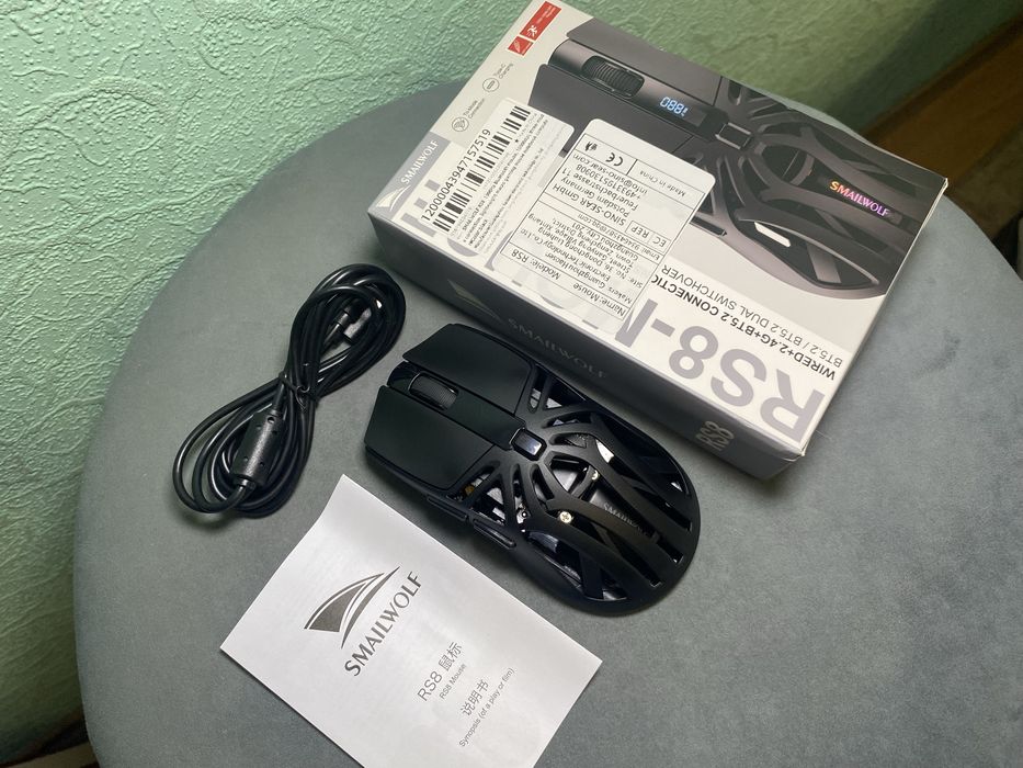 Игровая беспроводная мышь с индикацией заряда! 10 000 DPI