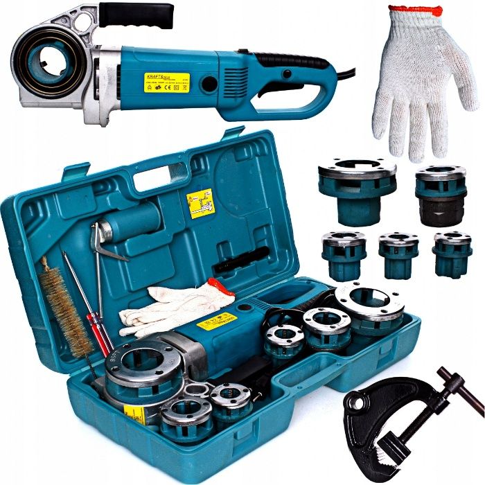 Gwintownica Elektryczna Do Rur 6 Narzynek Zestaw Jakość Sklep Kraft