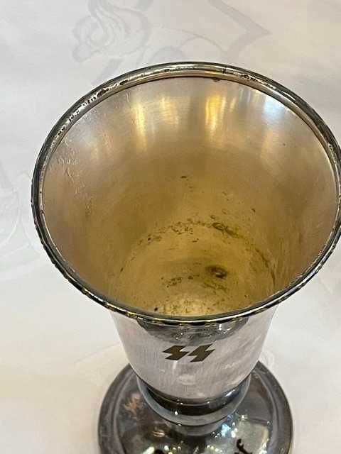 Posrebrzany Kielich Oficerski Totenkopf – III Rzesza