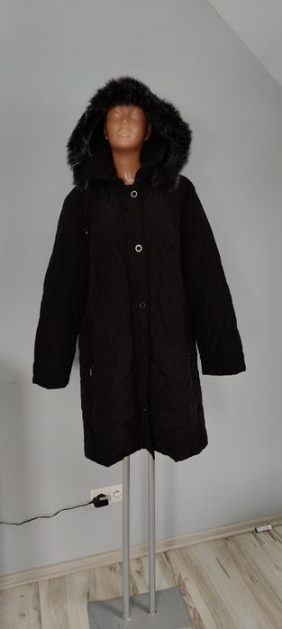 44 XXL czarna kurtka damska parka