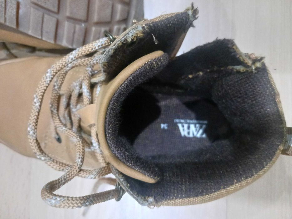 Botas camel da Zara para criança - n°34