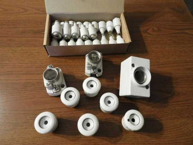 Oprawy bezpieczników topikowych + bezpieczniki - PRL